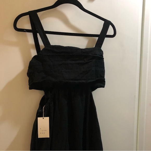 NWT Women’s Cutout sleeveless Bodycon Dress Square Neck Line Waist Keyhole - Picture 3 of 7